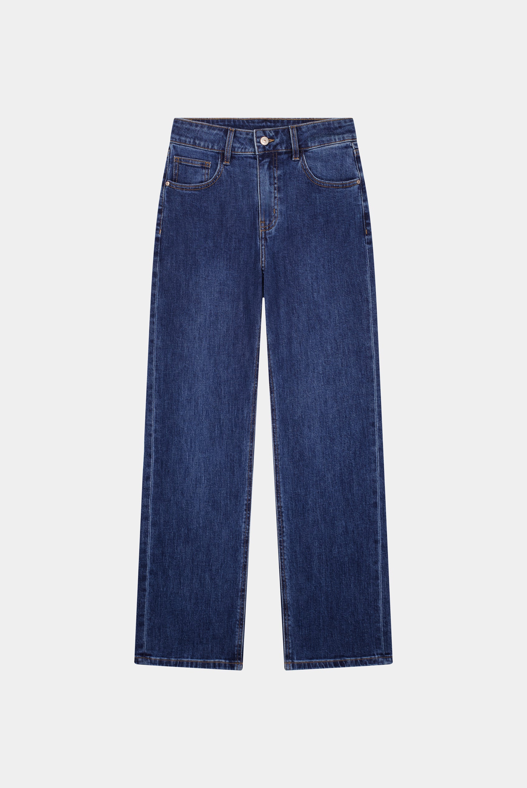 Jeans straight denim clair