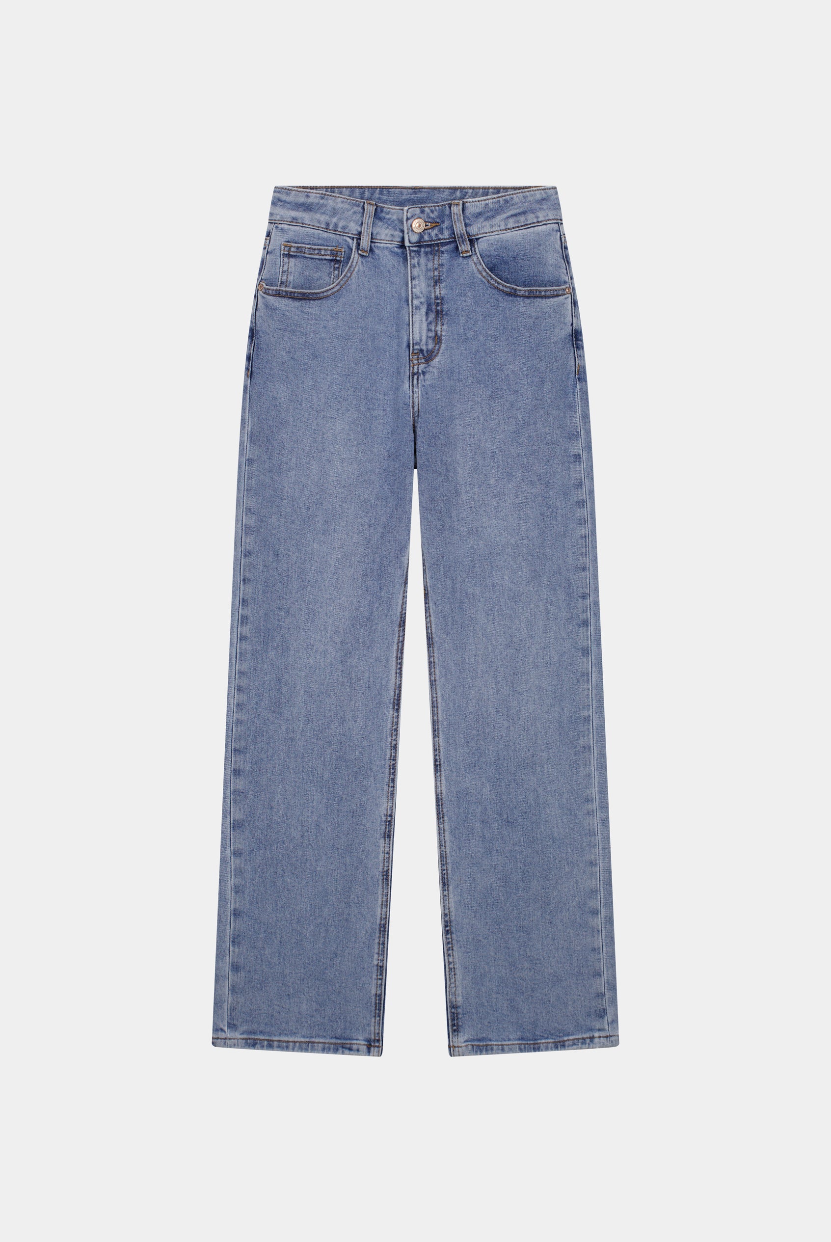Jeans straight denim clair